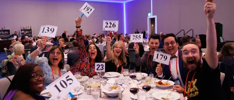 Paddle Raise at the Gala