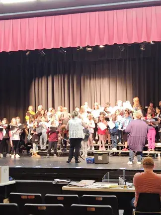 Children from Surry County singing together