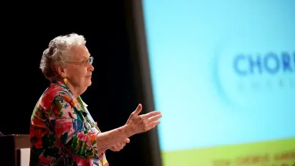 Alice Parker speaking at Chorus America Conference