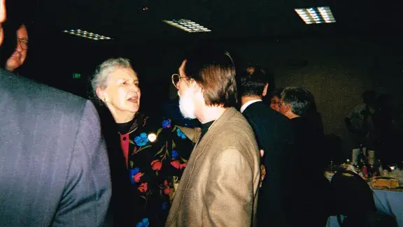 Jon Washburn and Alice Parker at Chorus America’s 2000 Conference